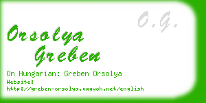 orsolya greben business card